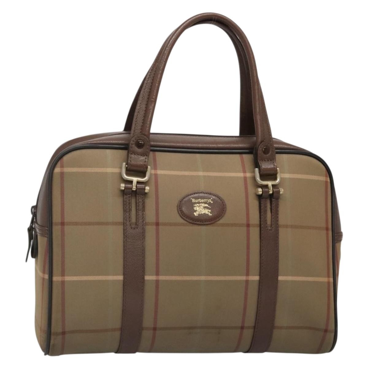 Burberry Nova Check Handbag Nova Check Canvas Beige Canvas Handbag