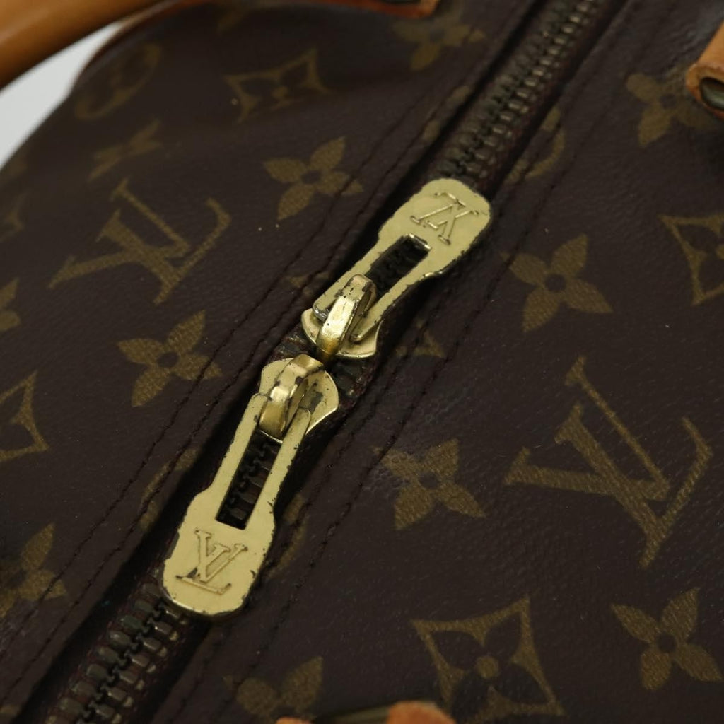 Louis Vuitton Keepall Bandouliere Bag Monogram Canvas Brown Canvas Travel Bag