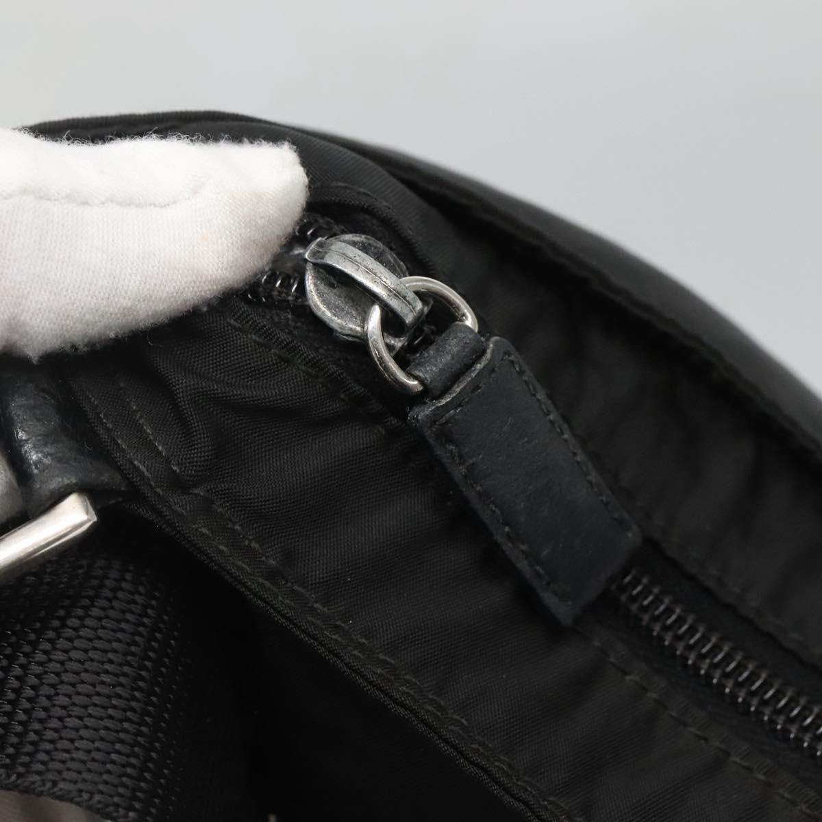 Prada Flat Messenger Bag Tessuto Black Nylon Shoulder Bag Bag