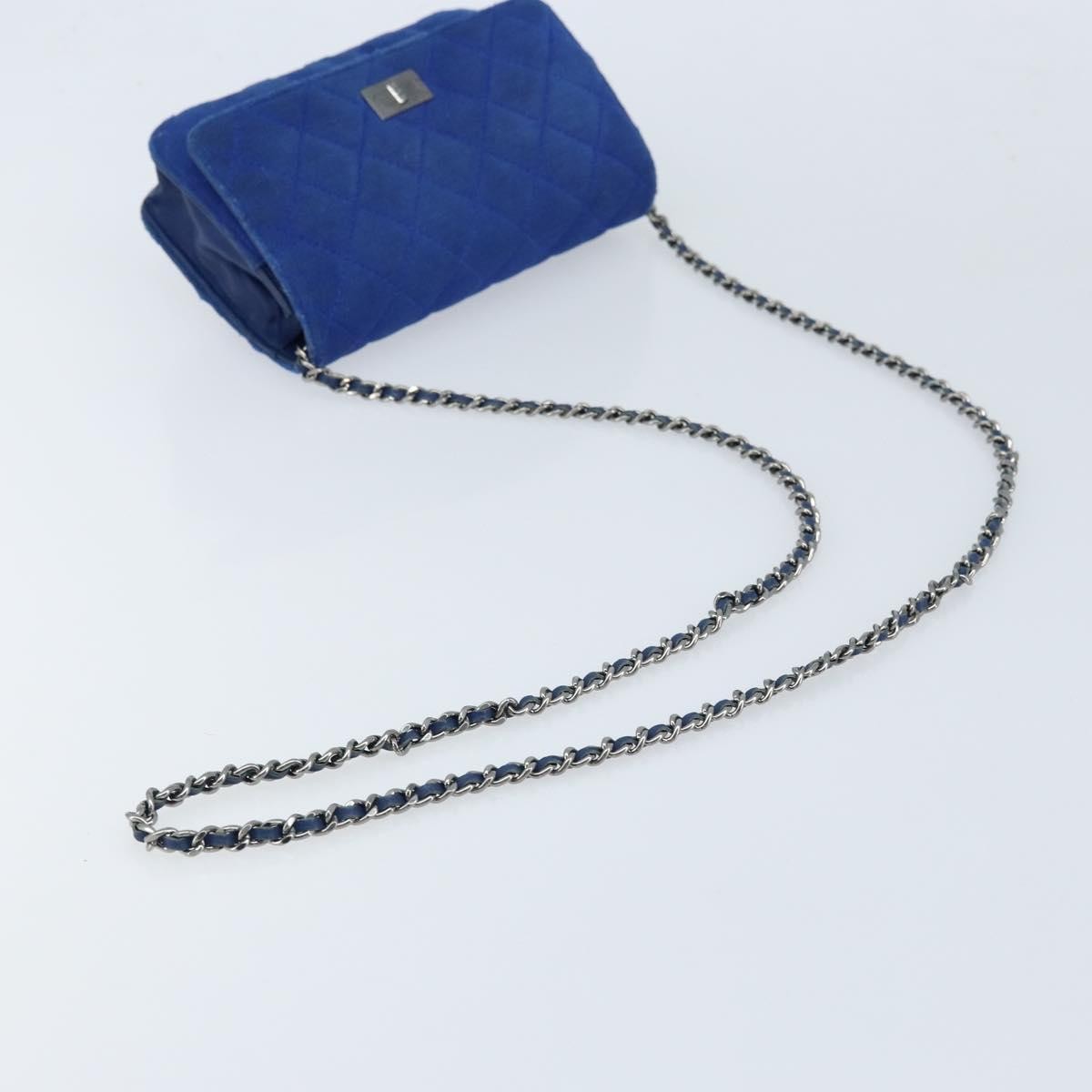 Chanel Wallet On Chain Canvas Navy Canvas Shoulder Bag Bag