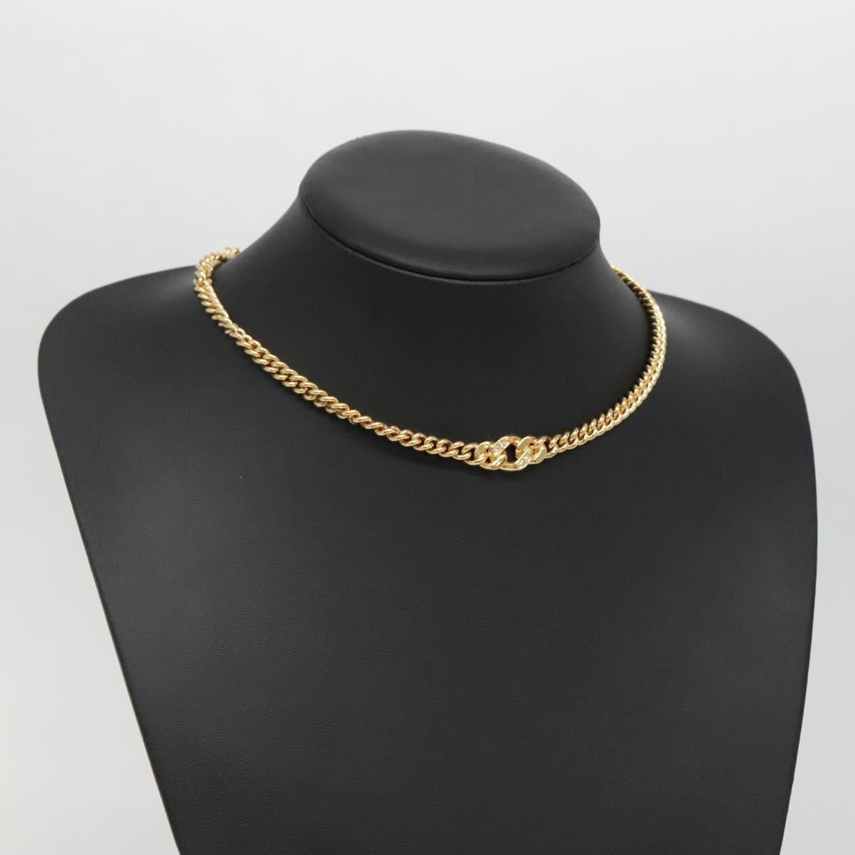 Christian Dior Cd Pendant Necklace Gold-Plated Gold Metal Jewelry (Pre-Owned)