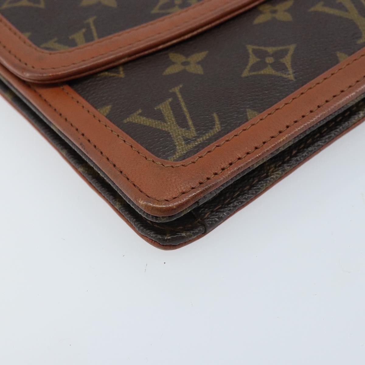 Louis Vuitton Dame Pochette Monogram Canvas Brown Canvas Clutche & Pouche Bag