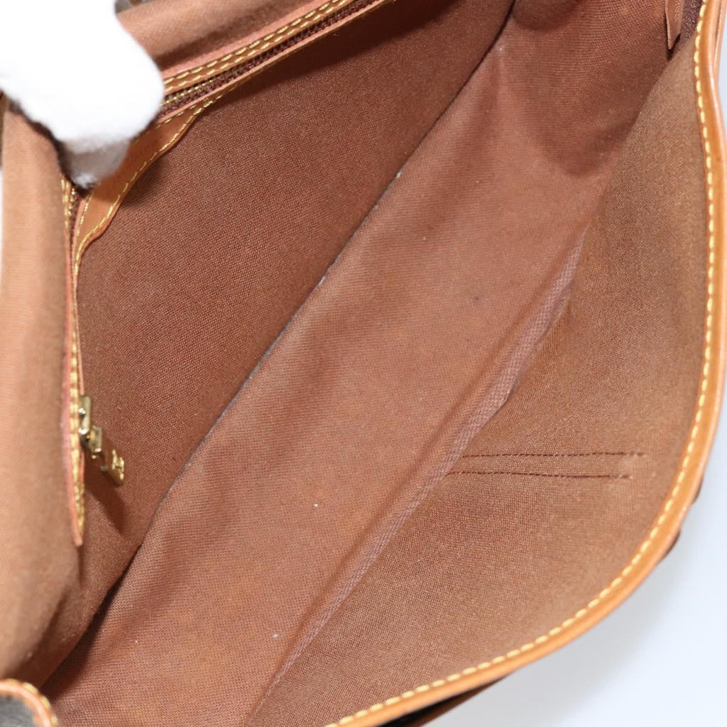 Louis Vuitton Sac Gibeciere Messenger Bag Monogram Canvas Brown Canvas Shoulder Bag