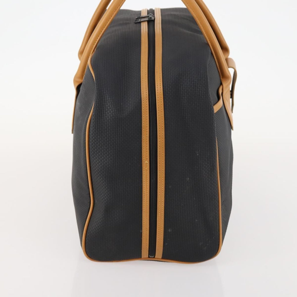 Saint Laurent Vintage Boston Pvc Leather Black Pvc Travel Bag Bag (Pre-Owned)