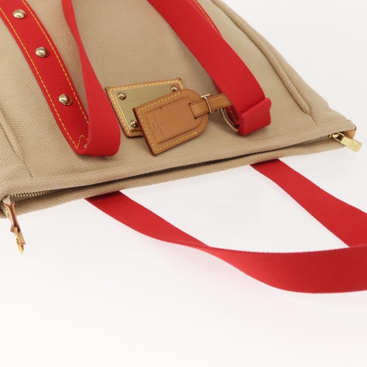 Louis Vuitton Antigua Tote Canvas Beige Canvas Tote Bag