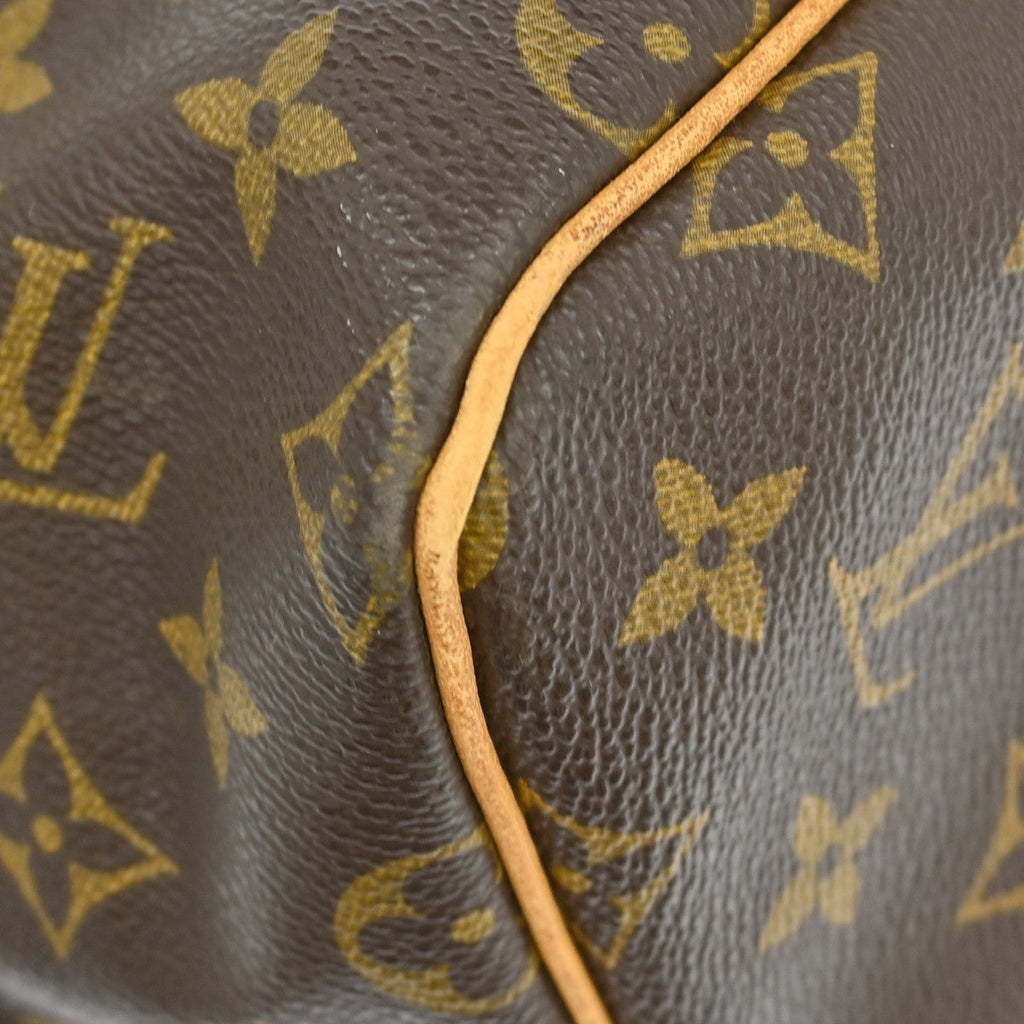 Louis Vuitton Keepall Bag Monogram Canvas Brown Canvas Travel Bag