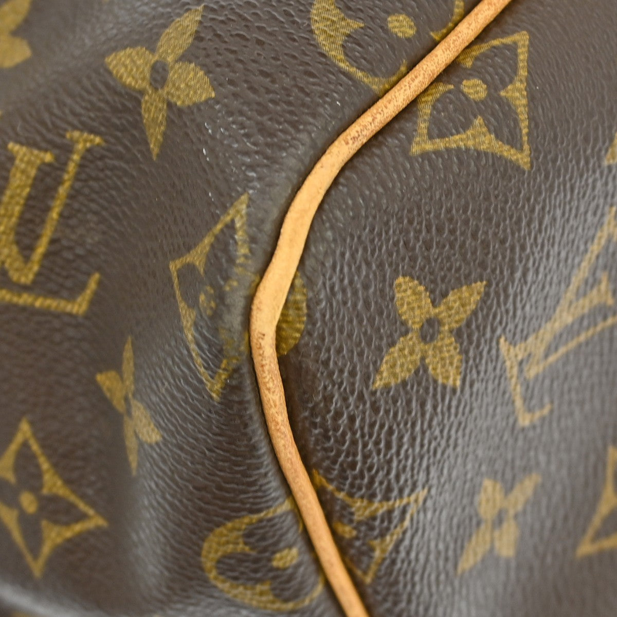 Louis Vuitton Keepall Bag Monogram Canvas Brown Canvas Travel Bag