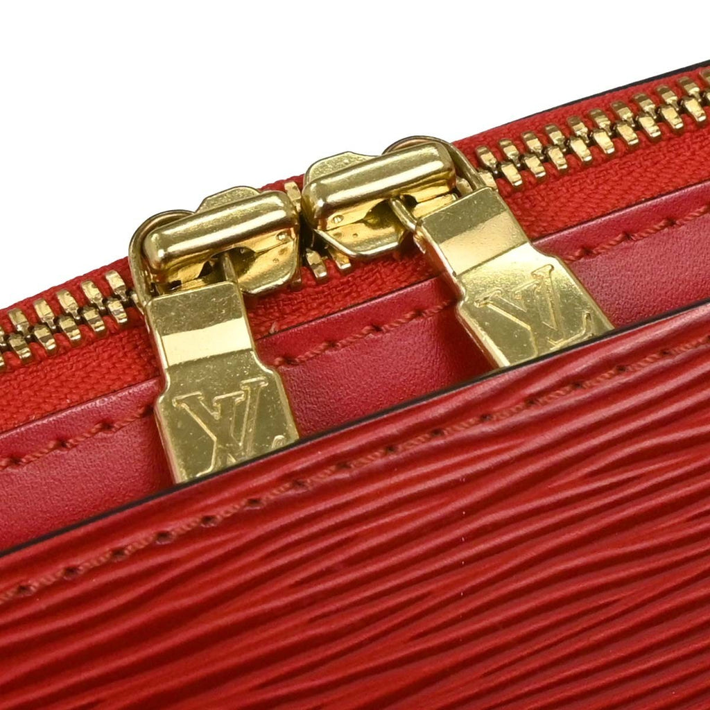 Louis Vuitton Pont Neuf Handbag Epi Leather Red Leather Handbag