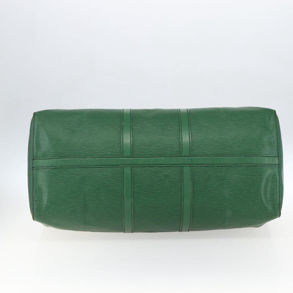 Louis Vuitton Keepall Bag Epi Leather Green Epi Leather Travel Bag