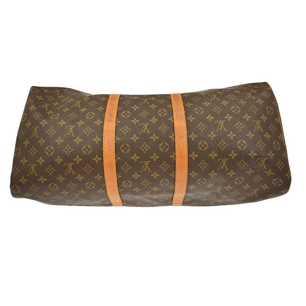 Louis Vuitton Keepall Bag Monogram Canvas Brown Canvas Travel Bag