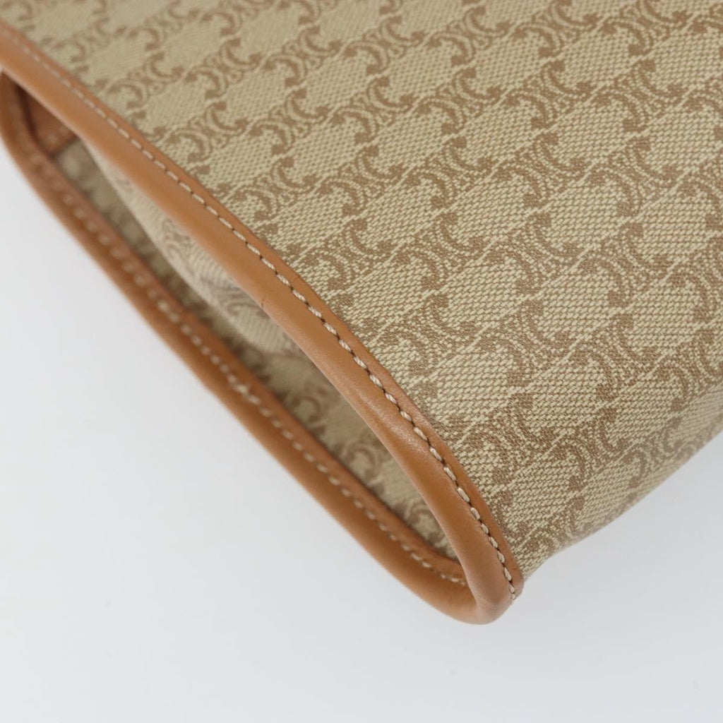 Celine Macadam Pochette Classic Beige Canvas Clutche & Pouche Bag