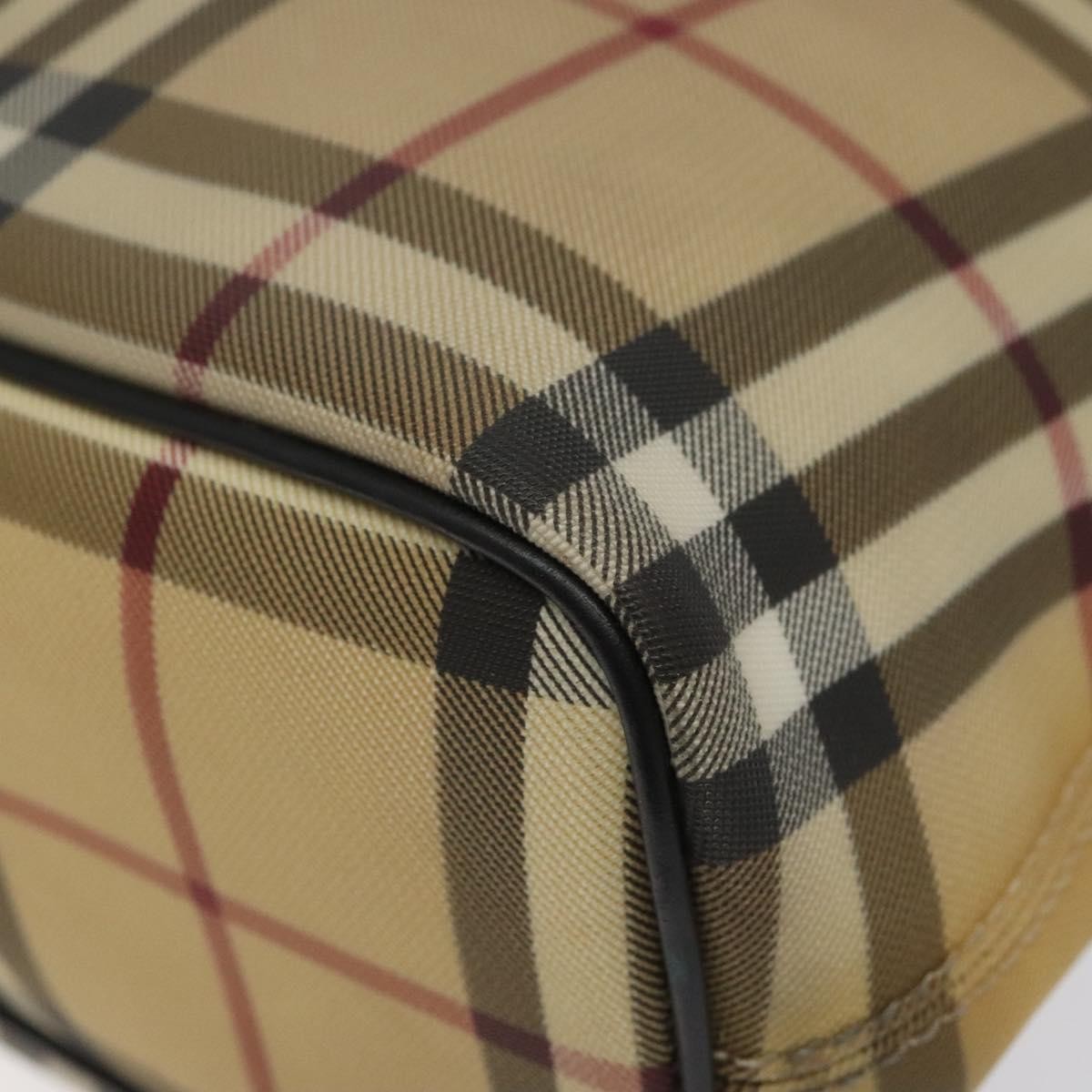 Burberry Nova Check Tote Canvas Check Pattern Beige Canvas Tote Bag