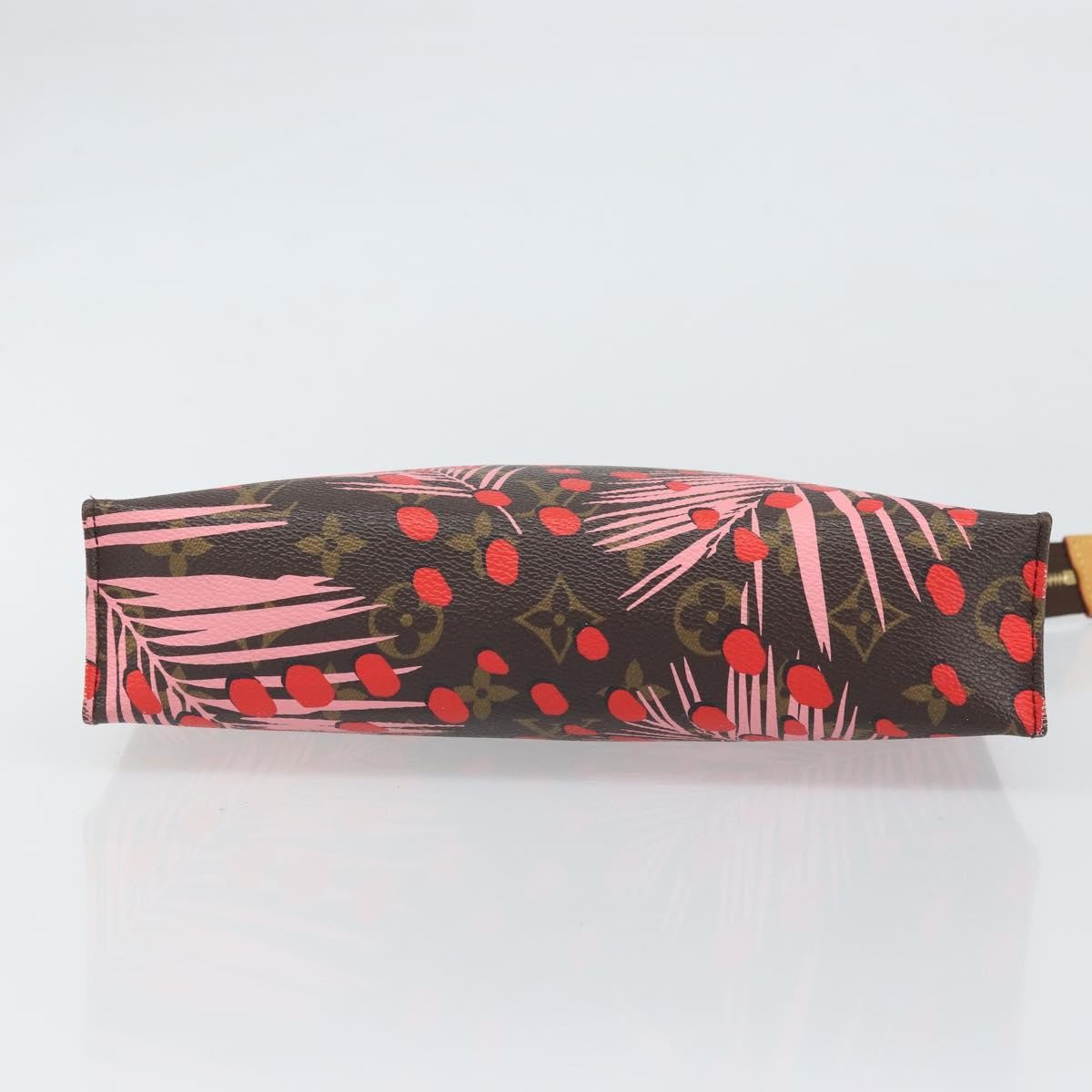 Louis Vuitton Toiletry Pouch Limited Edition Monogram Jungle Dots Red Canvas Clutche & Pouche Bag