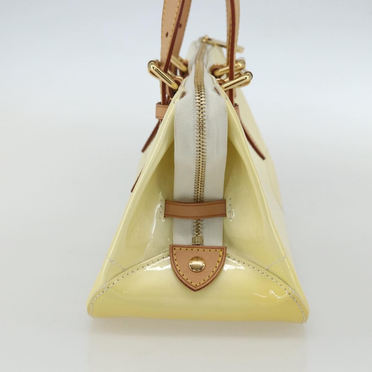 Louis Vuitton Rosewood Avenue Handbag Monogram Vernis Yellow Patent_Leather Handbag