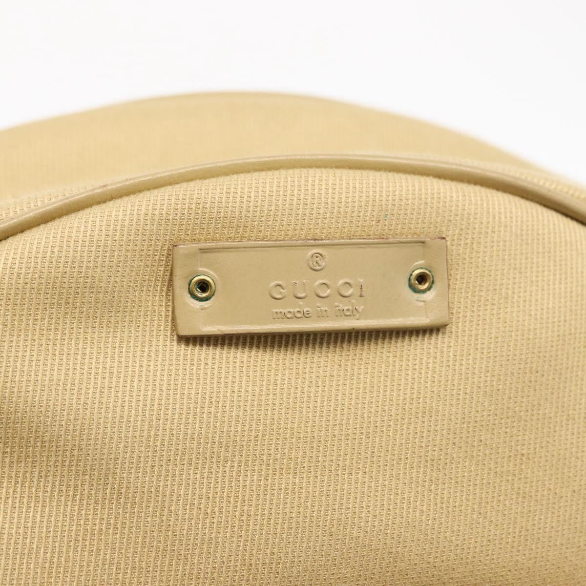 Gucci Vintage Shoulder Bag Canvas Beige Canvas Shoulder Bag Bag (Pre-Owned)