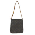 Louis Vuitton Musette Salsa Handbag Monogram Canvas Brown Canvas Shoulder Bag