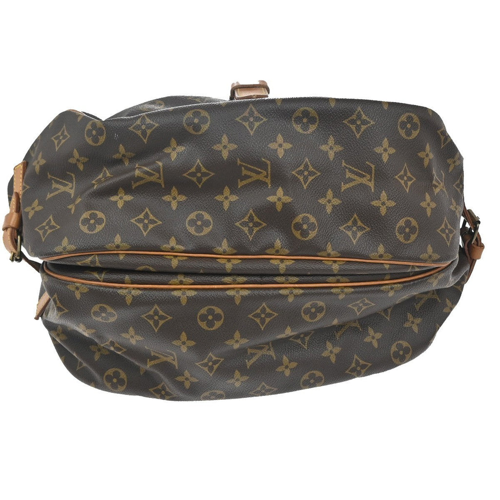 Louis Vuitton Saumur Handbag Monogram Canvas Brown Canvas Shoulder Bag