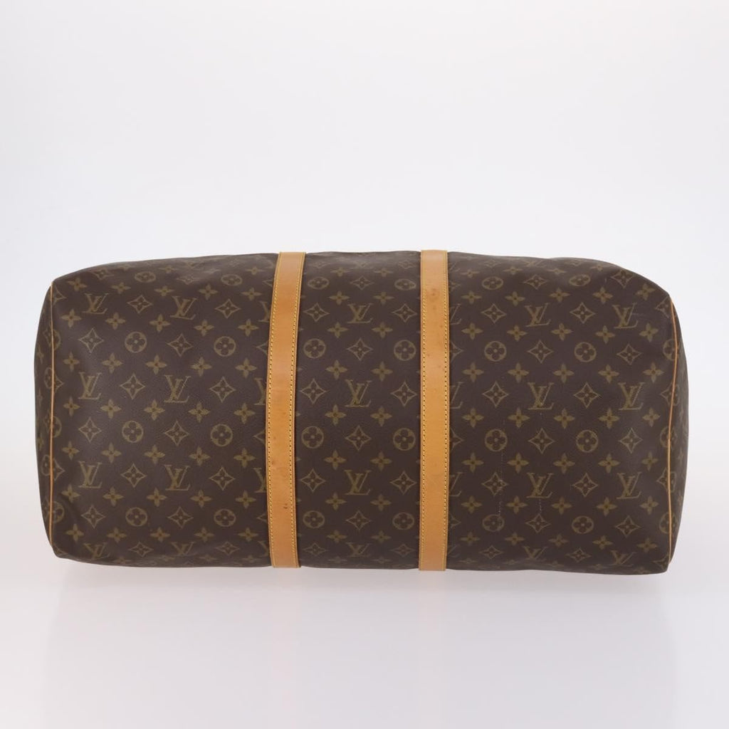 Louis Vuitton Keepall Bag Monogram Canvas Brown Canvas Travel Bag