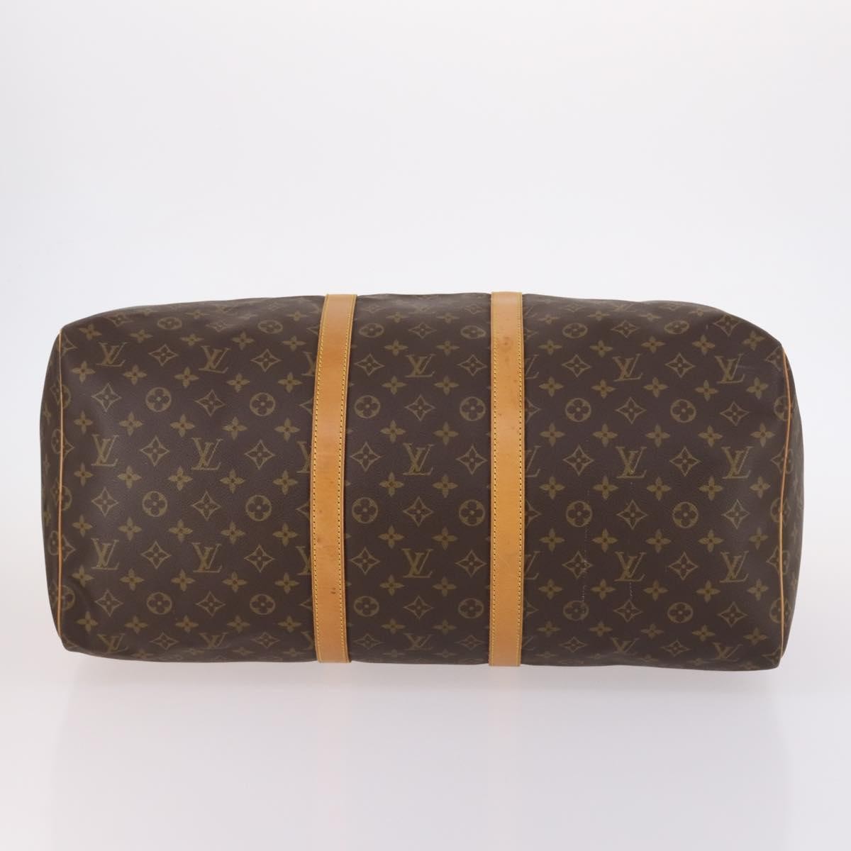 Louis Vuitton Keepall Bag Monogram Canvas Brown Canvas Travel Bag
