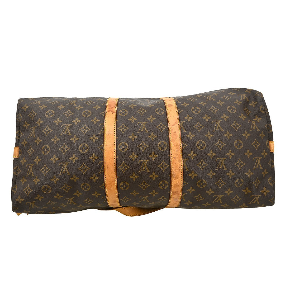Louis Vuitton Keepall Bandouliere Bag Monogram Canvas Brown Canvas Travel Bag