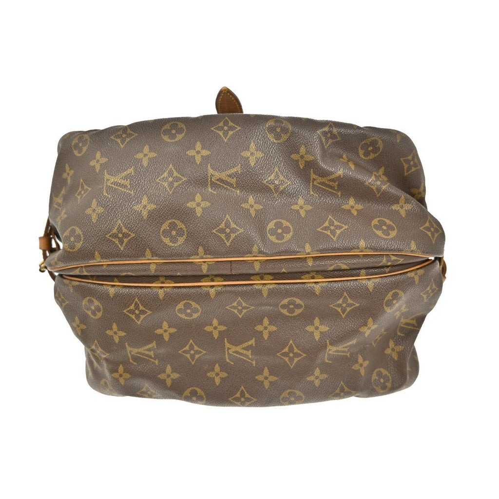Louis Vuitton Saumur Handbag Monogram Canvas Brown Canvas Shoulder Bag