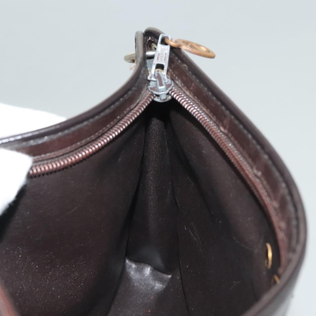 Christian Dior Vintage Trotter Shoulder Bag Canvas Brown Canvas Bag (Pre-Owned)