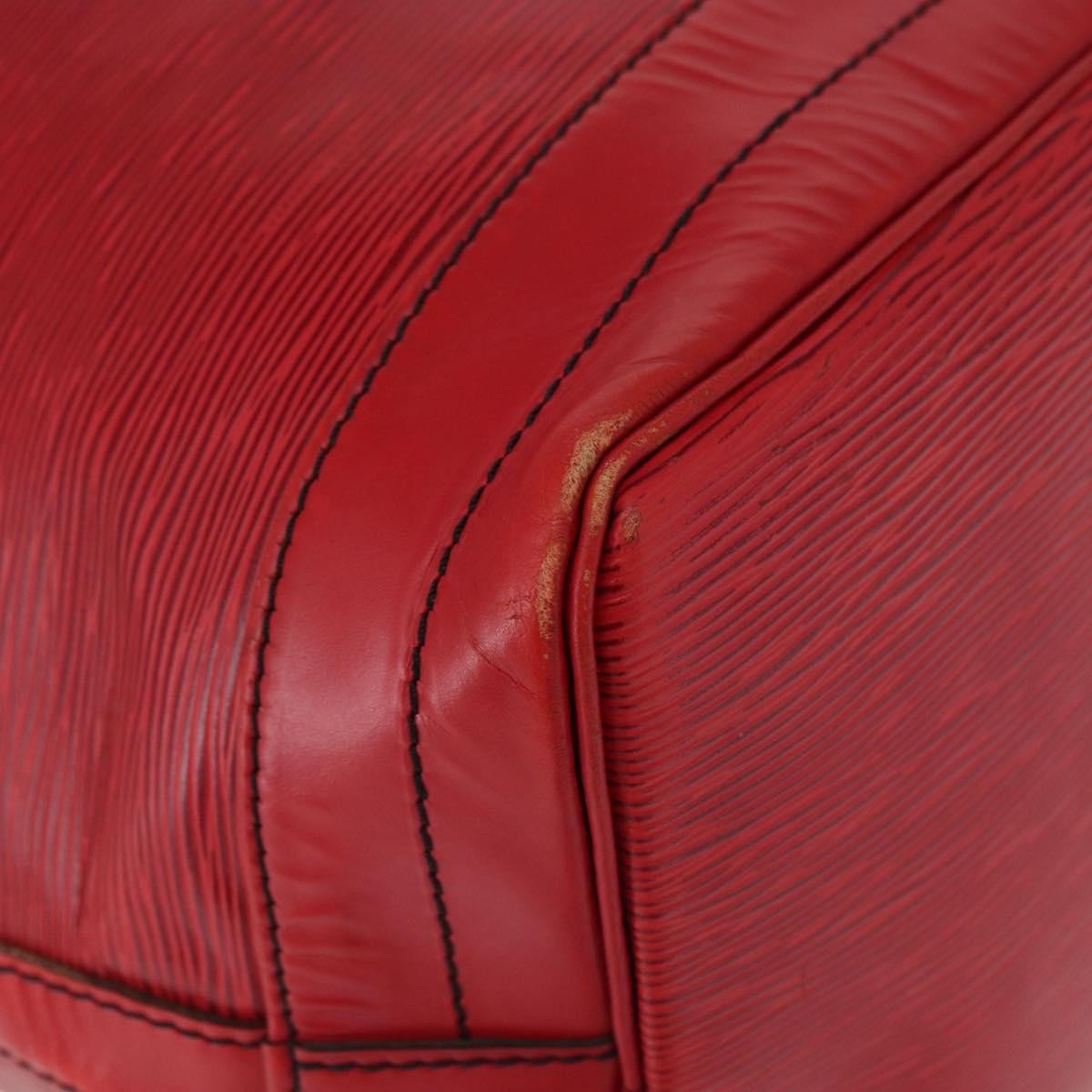 Louis Vuitton Noe Handbag Epi Leather Red Leather Shoulder Bag