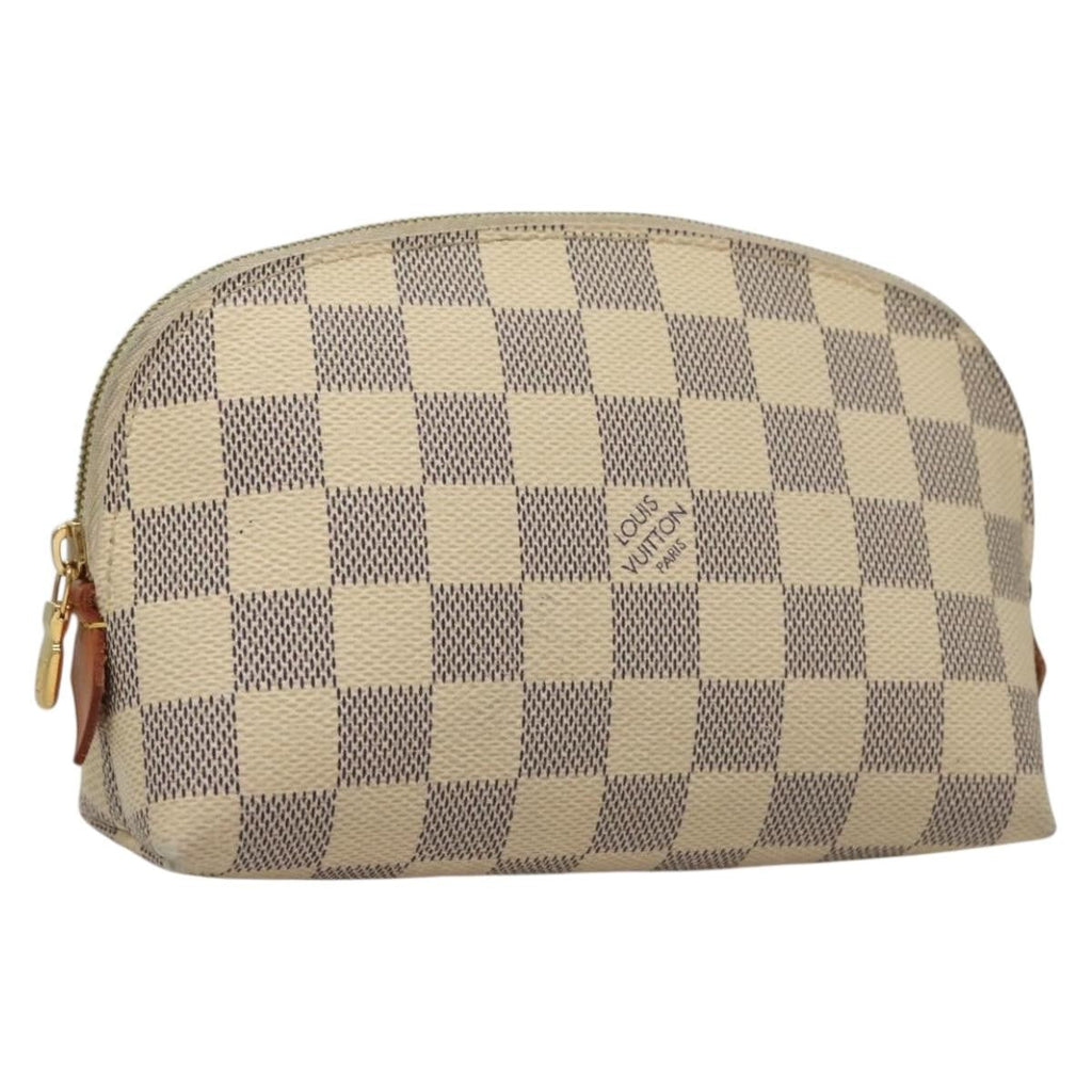 Louis Vuitton Cosmetic Pouch Damier White Canvas Bag