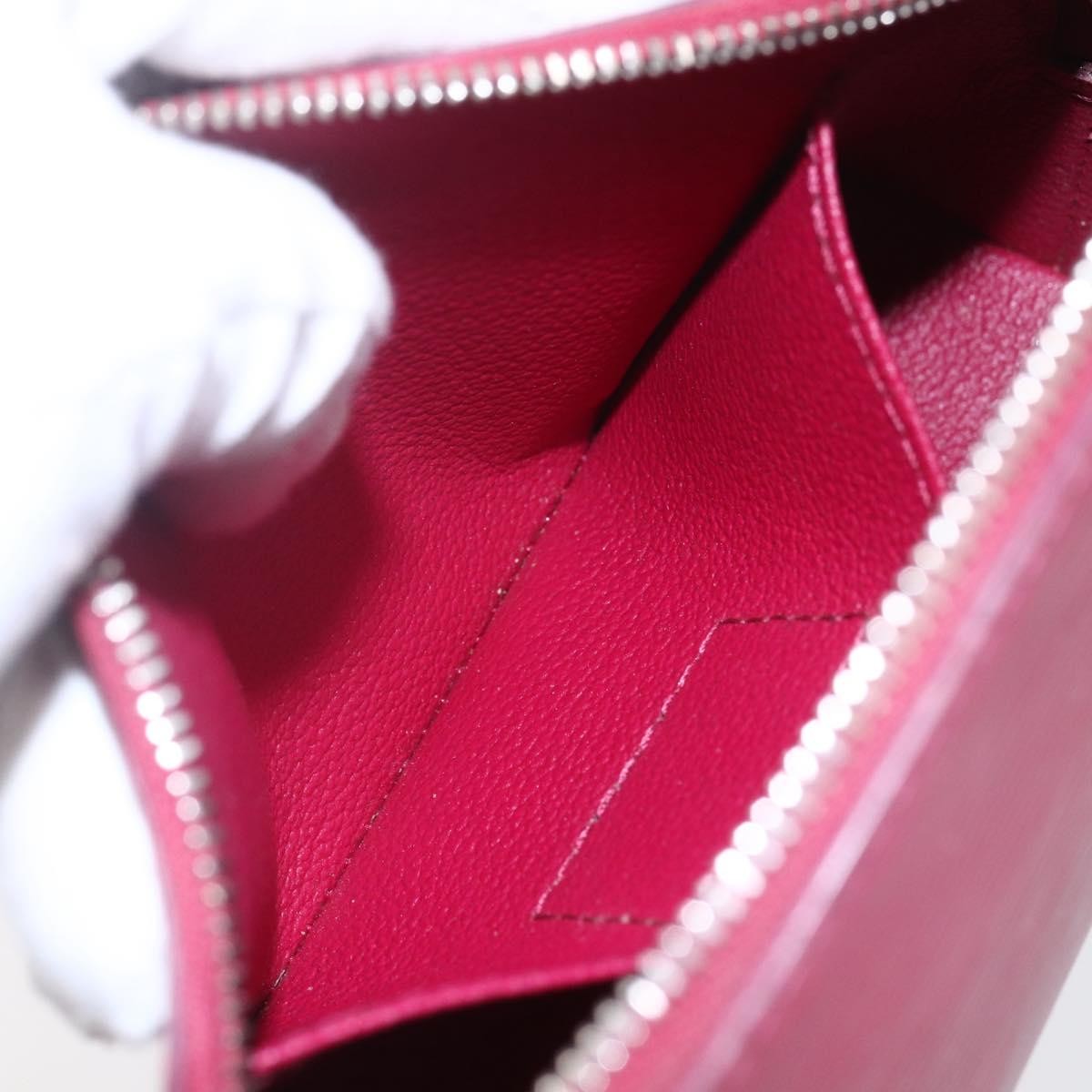 Louis Vuitton Cosmetic Pouch Epi Leather Burgundy Leather Clutche & Pouche Bag