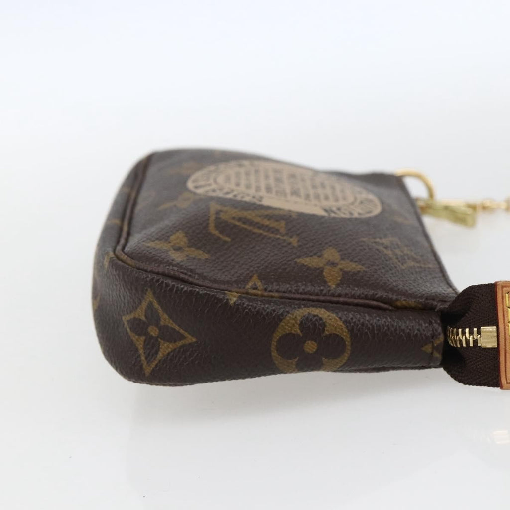 Louis Vuitton Pochette Accessoires Limited Edition Monogram Trunk Brown Canvas Clutche & Pouche Bag