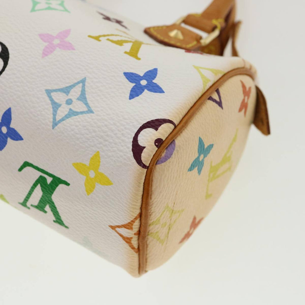 Louis Vuitton Speedy Mini Hl Handbag Monogram Multicolor White Canvas Bag