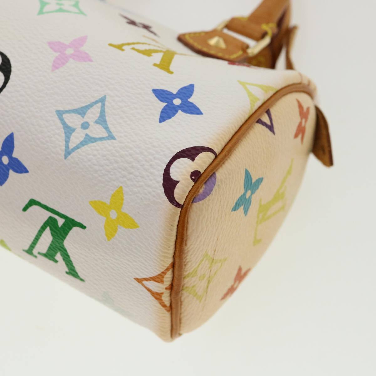 Louis Vuitton Speedy Mini Hl Handbag Monogram Multicolor White Canvas Bag