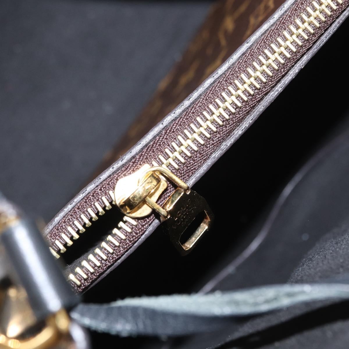 Louis Vuitton Neonoe Handbag Monogram Canvas Black Canvas Shoulder Bag