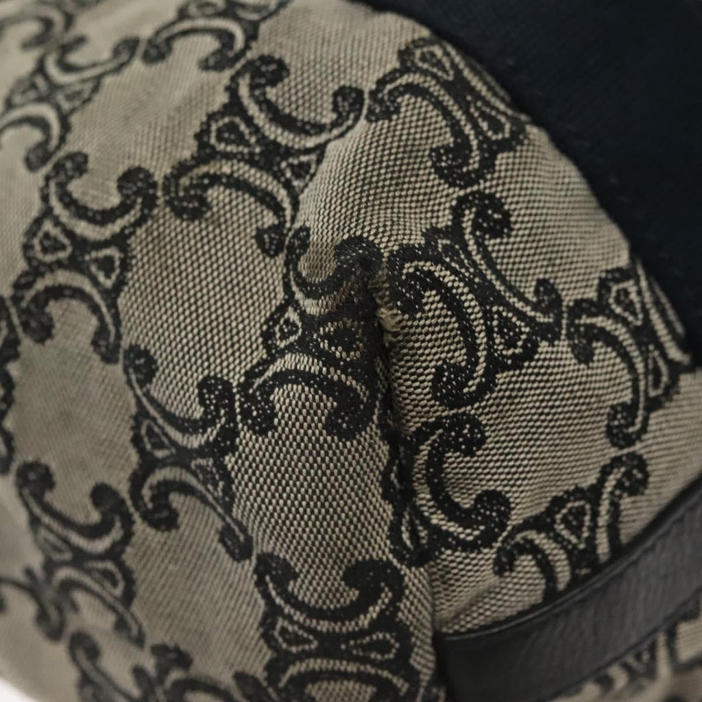Celine Vintage Macadam Handbag Macadam Navy Canvas Bag