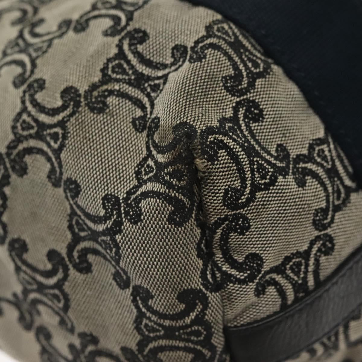 Celine Vintage Macadam Handbag Macadam Navy Canvas Bag