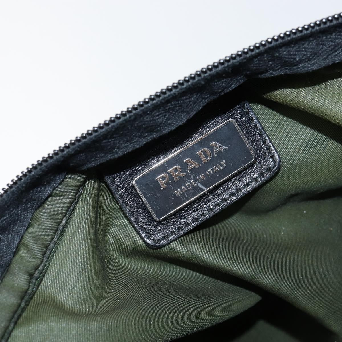 Prada Flat Messenger Bag Tessuto Khaki Nylon Shoulder Bag Bag