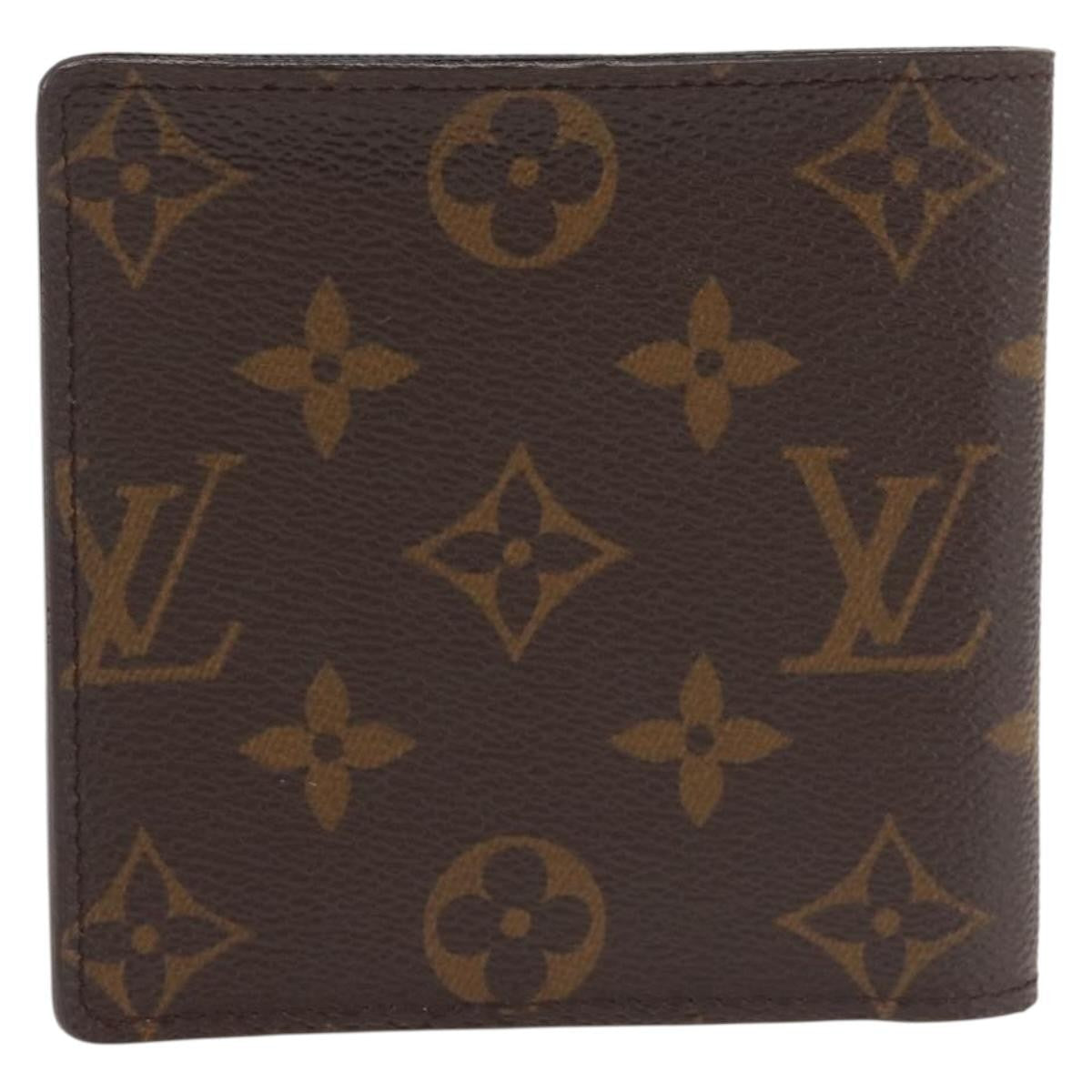 Louis Vuitton Marco Wallet Nm Monogram Canvas Brown Canvas Wallets Accessory