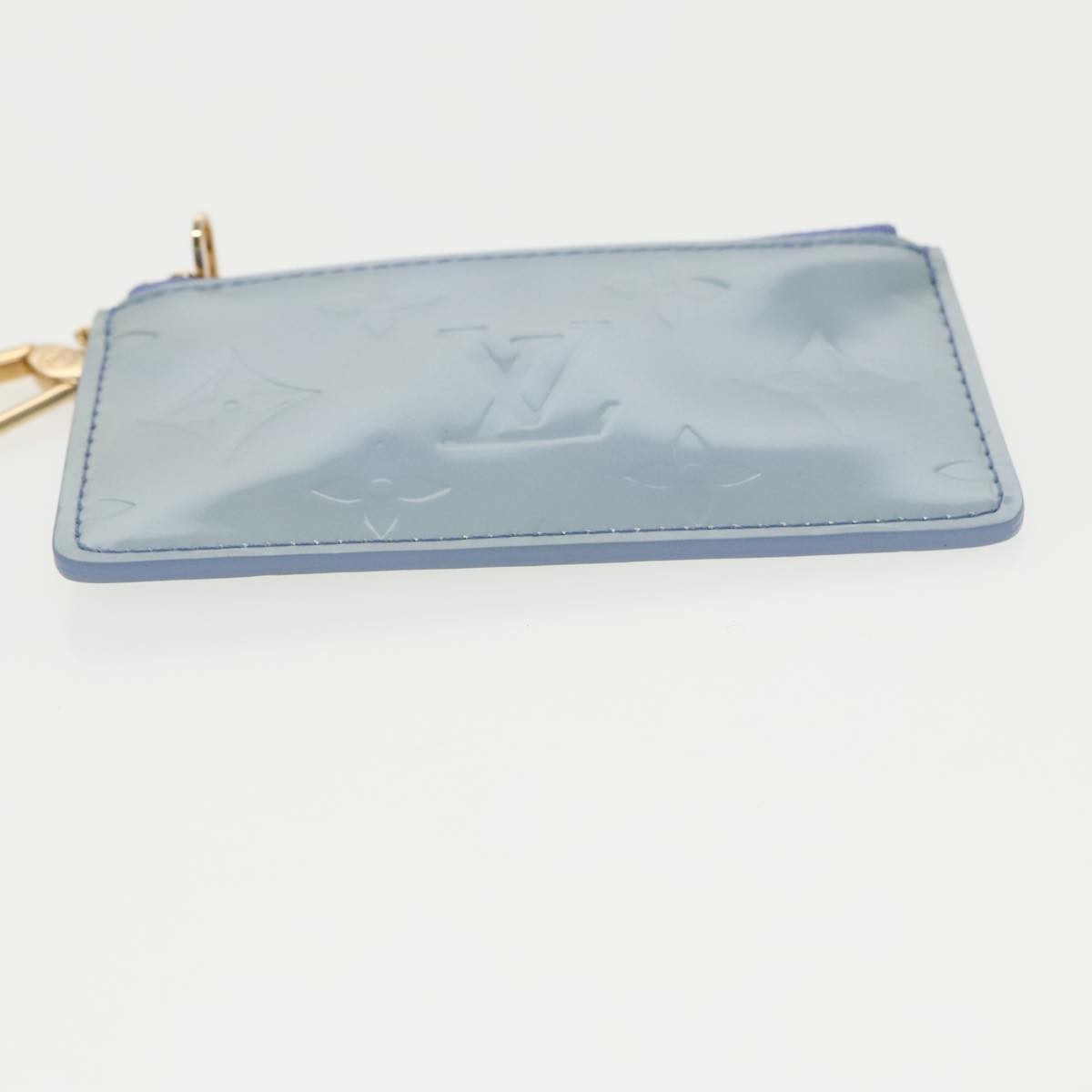 Louis Vuitton Pochette Clés Nm Monogram Vernis Patent Leather Purple Patent_Leather Wallets Accessory