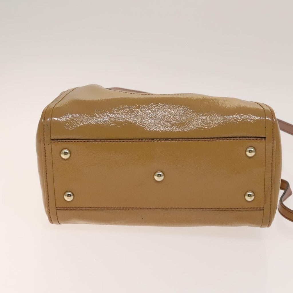 Gucci Soho Convertible Shoulder Bag Patent Beige Patent_Leather Shoulder Bag Bag (Pre-Owned)
