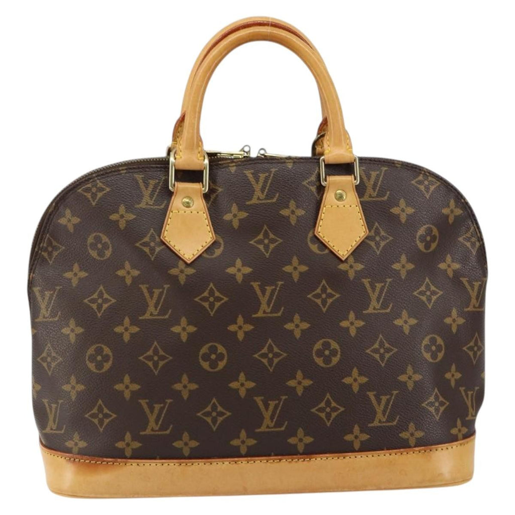 Louis Vuitton Alma Handbag Monogram Canvas Brown Canvas Handbag