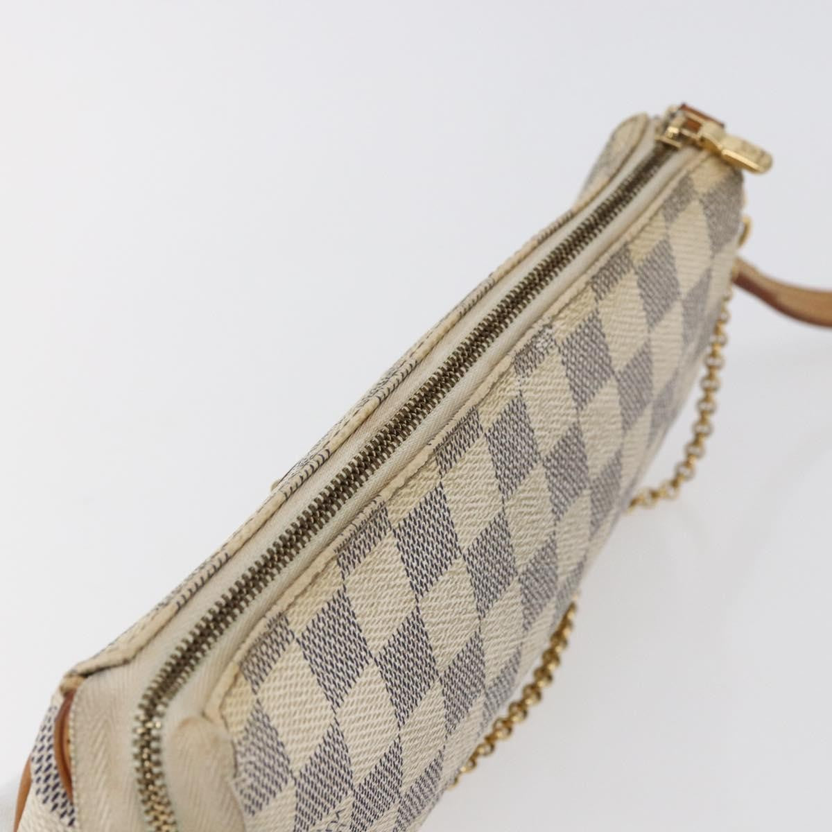 Louis Vuitton Eva Handbag Damier White Canvas Bag