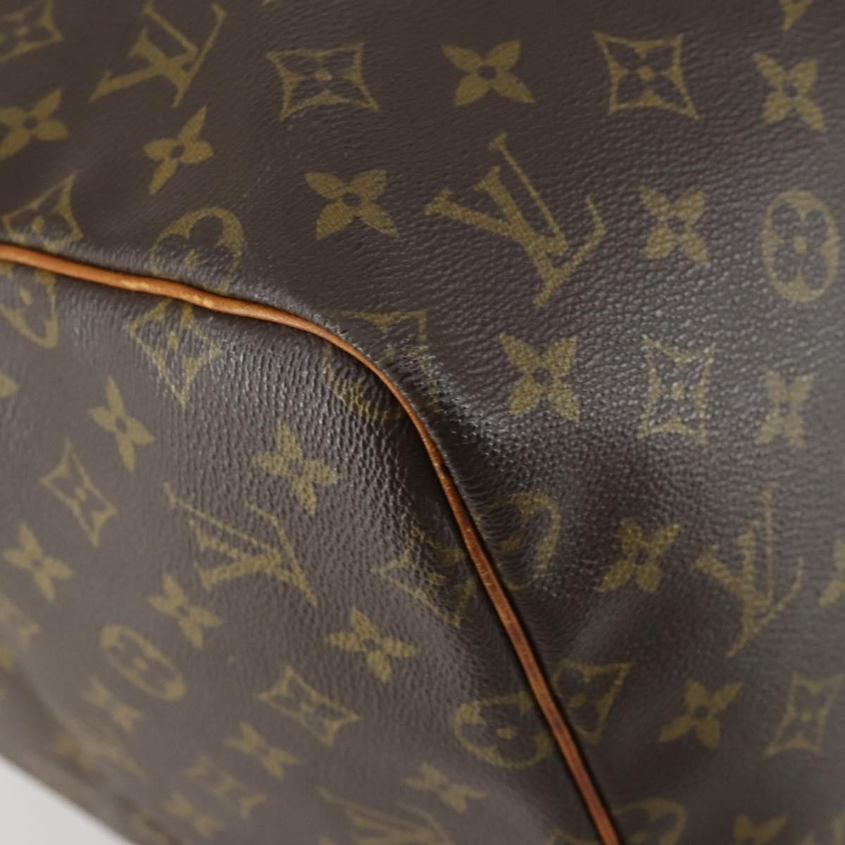 Louis Vuitton Keepall Bag Monogram Canvas Brown Canvas Travel Bag