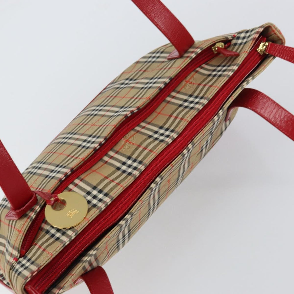 Burberry Nova Check Handbag Nova Check Canvas Beige Canvas Tote Bag