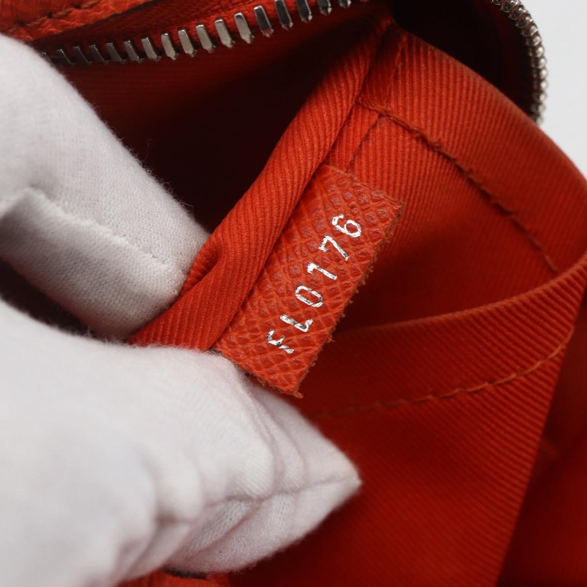 Louis Vuitton Porte-Documents Voyage Briefcase Taiga Leather Orange Leather Briefcase Bag
