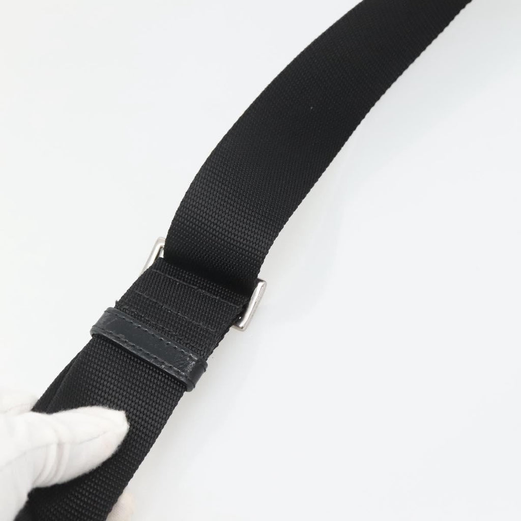 Prada Flat Messenger Bag Tessuto Black Nylon Shoulder Bag Bag