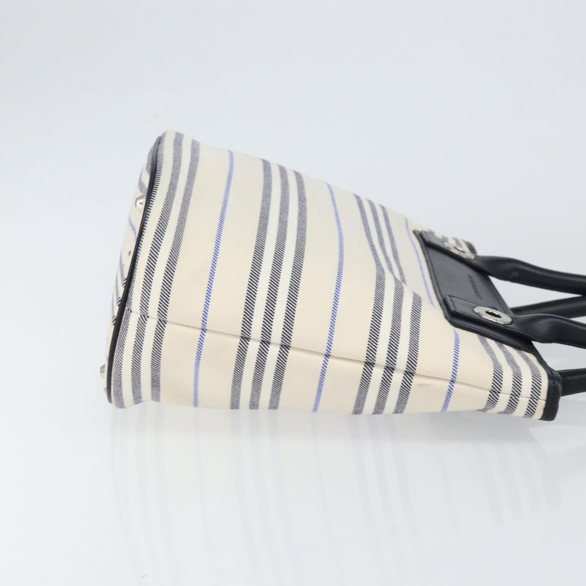 Burberry Blue Label Tote Bag Canvas White Canvas Tote Bag