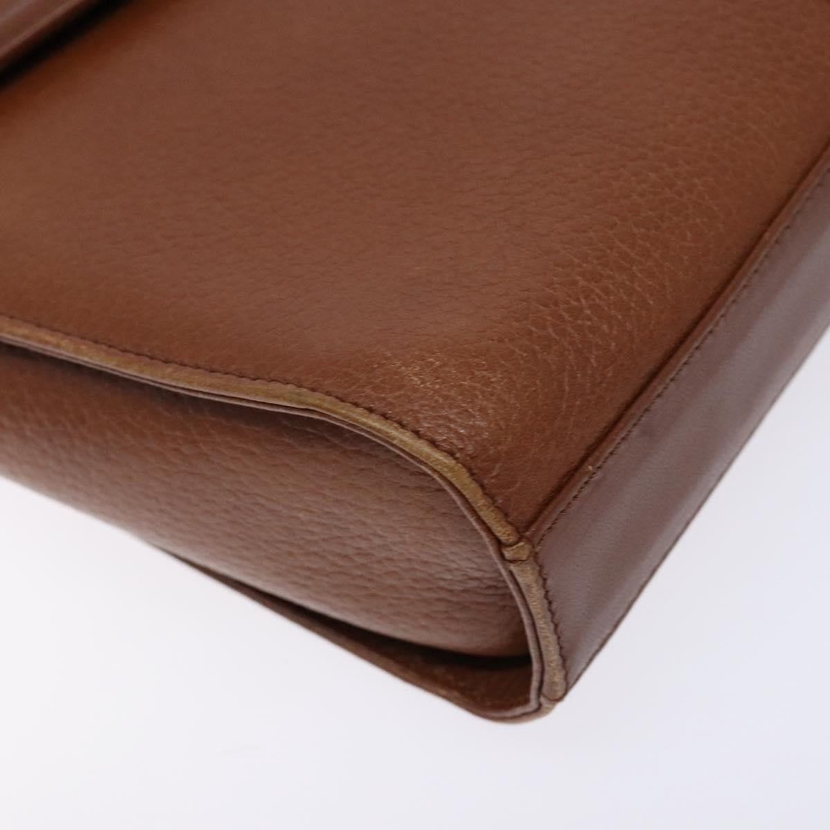 Burberry Flap Shoulder Bag Leather Brown Leather Shoulder Bag