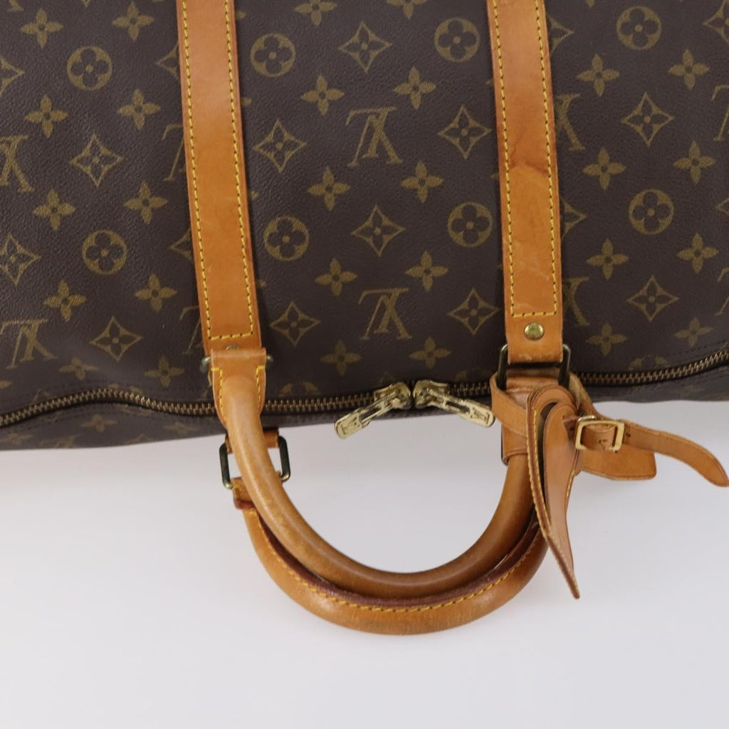 Louis Vuitton Keepall Bag Monogram Canvas Brown Canvas Travel Bag
