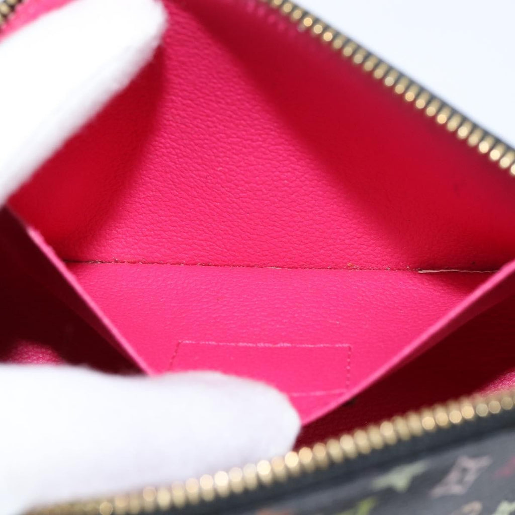 Louis Vuitton Cosmetic Pouch Monogram Multicolor Black Canvas Clutche & Pouche Bag
