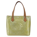 Louis Vuitton Houston Handbag Monogram Vernis Green Patent_Leather Tote Bag